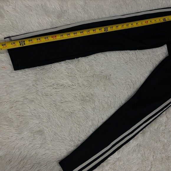 Adidas Women's High Rise 3-Stripes Aeroready black Leggings size small - Picture 3 of 13